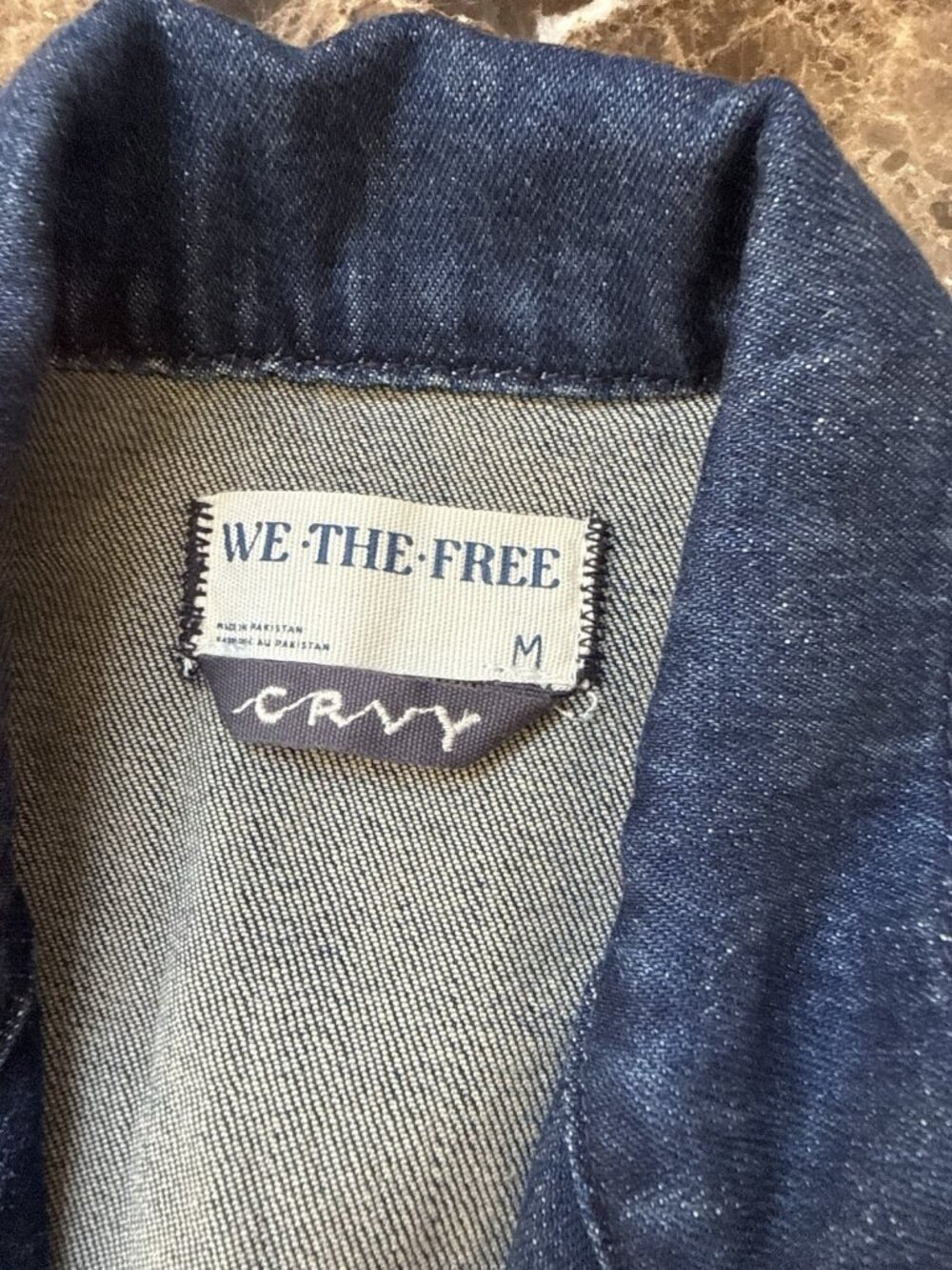 Free People We The Free Curvy Denim Jumpsuit Women’s M Blue Sleeveless Flare - Picture 7 of 13